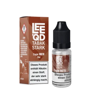 LEEQD Liquid – Tobacco Tabak stark – 12mg 10ml