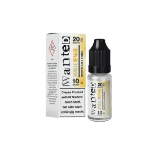 Vanille Orange – Wanted Overdosed – Nikotinsalz Liquid 10ml