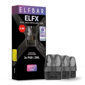 Elfbar Elfx Refillable Pod Tank Verdampfer 0.8 Ohm 3er Pack