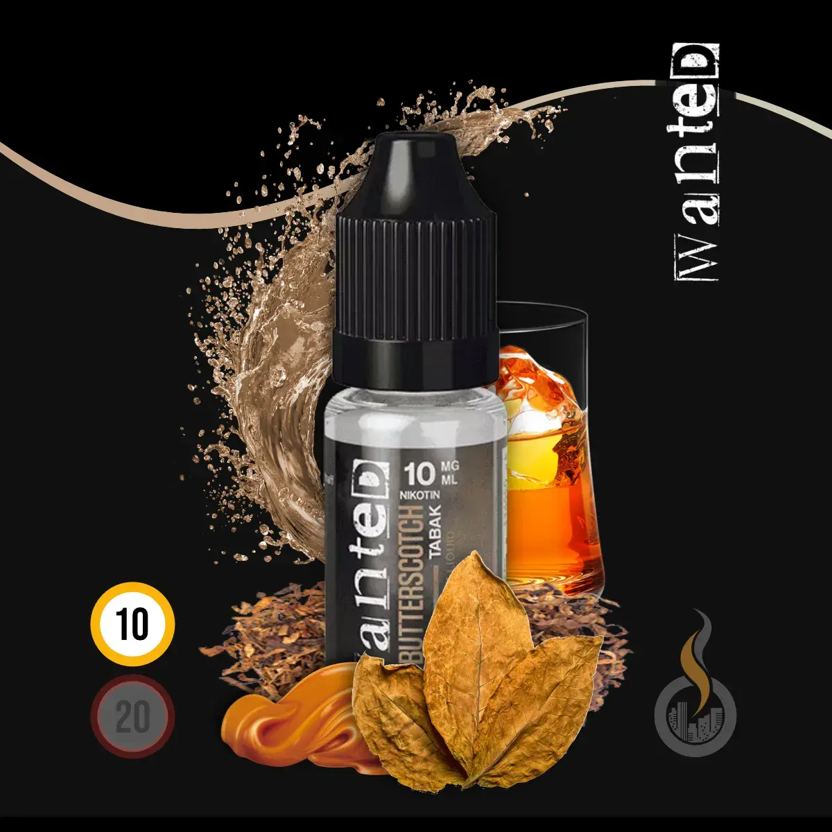 WANTED Overdosed Butterscotch Tabak Nikotinsalz-Liquid – 10 ml