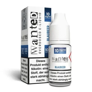 WANTED Wanted Overdosed Nikotinsalz Liquid 10ml – Blaubeere 10oder 20mg/ml