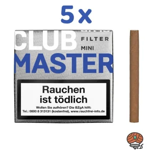 5x Clubmaster Mini FILTER Blue No. 282 Zigarillos à 20 Stück