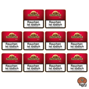 10x Panter Red / Vanilla Zigarillos OHNE Filter à 20 Stück