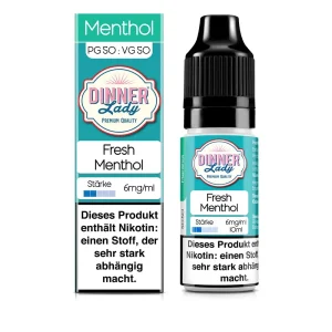 Dinner Lady Liquid – Fresh Menthol – 50/50 10ml 6mg