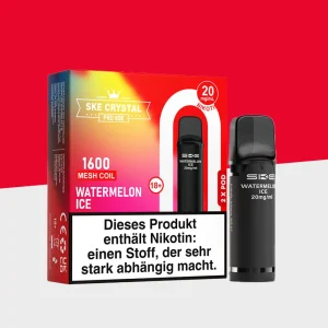 SKE Crystal 800 Pro – Watermelon Ice – Pod (2er Pack)