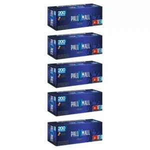 Pall Mall Blau 200 Xtra Zigarettenhülsen (1000 Stück)