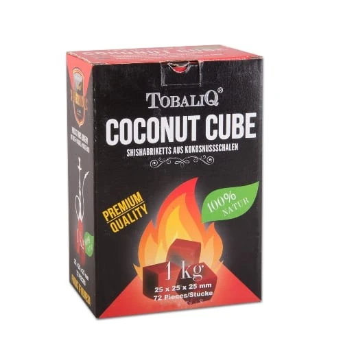 Shishakohle TOBALIQ Kokos 1000 g – Bild 2
