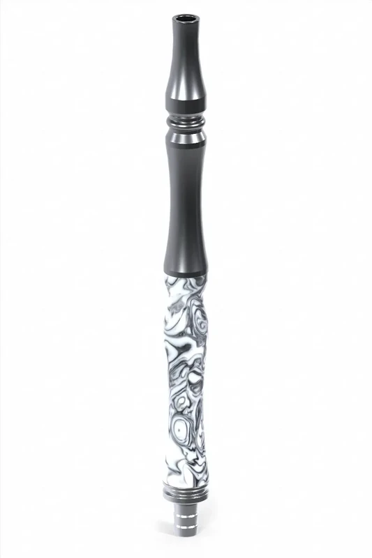 INVI Vertex Mundstück Edelstahl Gun Metal (Schwarz-Weiss) – Bild 2