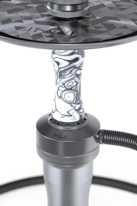 INVI Vertex Frosted Edelstahl Gun Metal (Schwarz-Weiss)
