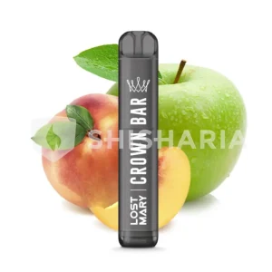 Crown Bar by AL Fakher Einweg E-Zigarette Vape – Peach Green Apple
