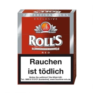 Roll’s Exclusive Red Naturdeckblatt Filterzigarillos (8×23)