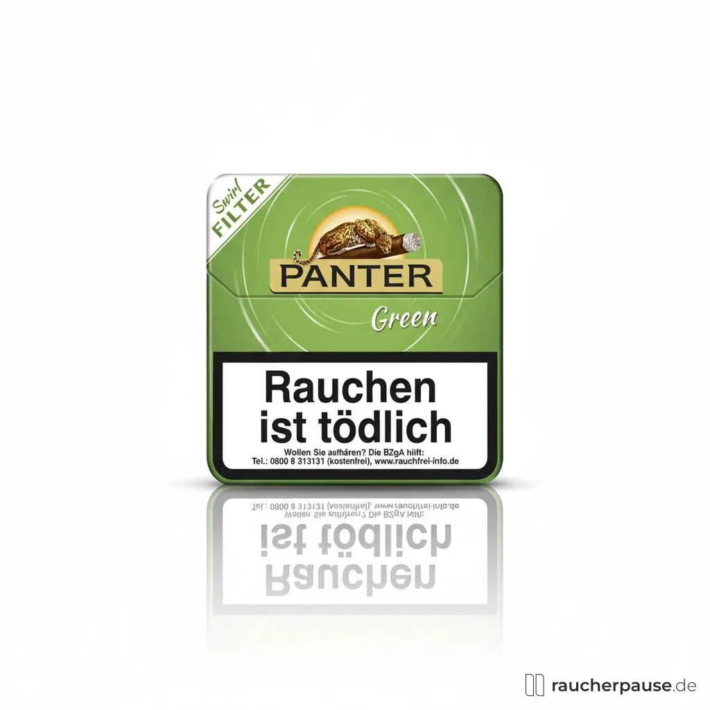 Panter Swirl Green Cigarillos | 20er Blechdose | Ecuador Deckblatt, Cocktail-Aroma – Bild 2
