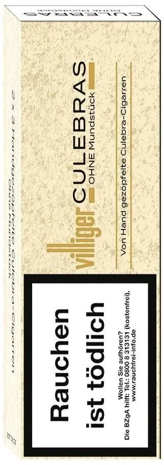Villiger Culebras Zigarillo Stange ohne Mundstück (5×6 Stück)