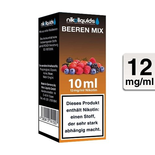 E-Liquid NIKOLIQUIDS Beeren Mix 12 mg Nikotin 50 / 50 – Bild 2