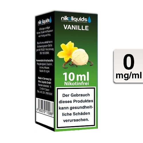 E-Liquid NIKOLIQUIDS Vanille 0mg ohne Nikotin – Bild 2