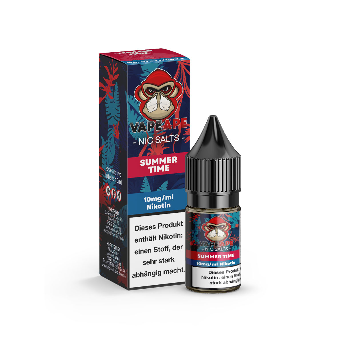 Vape Ape Nikotinsalzliquid Summer Time 10mg – Bild 2