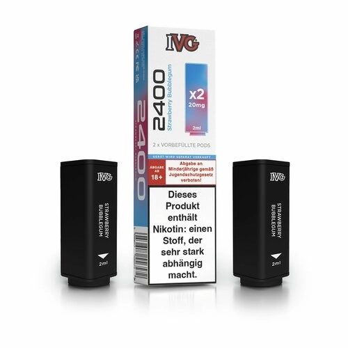 IVG 2400 Pods – Strawberry Bubblegum – 2 pcs – Bild 2