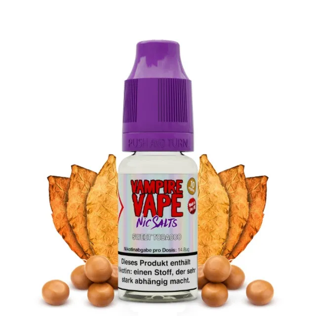 Sweet Tobacco – Vampire Vape Nikotinsalz Liquid – Bild 2