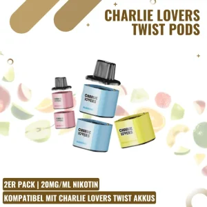 Charlie Lovers Twist – Pods – Alle Sorten – 2er Pack