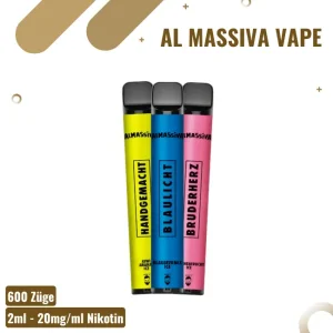 Al Massiva Vape – Blaulicht – E-Shisha – bis zu 600 Züge